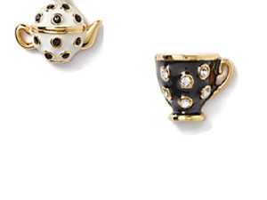 كيت سبيد نيويورك أقراط Alice in Wonderland Teacup Stud