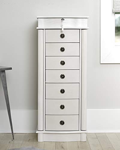 Hives & Honey Noelle Jewelry Armoire ، أبيض Hives & Honey Noelle Jewelry Armoire ، أبيض