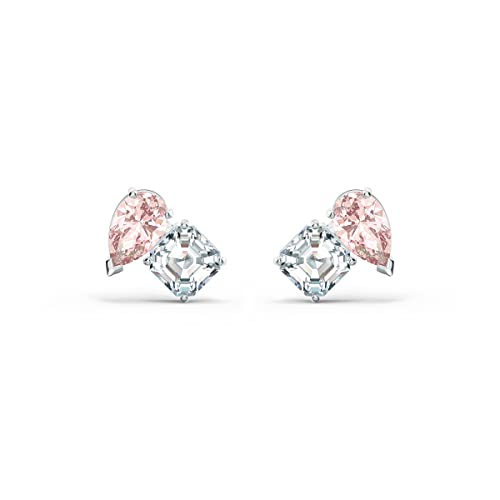 مجموعة مجوهرات Swarovski Attract Soul ، كريستالات وردية ، بلورات شفافة مجموعة مجوهرات Swarovski Attract Soul ، كريستالات وردية ، بلورات شفافة