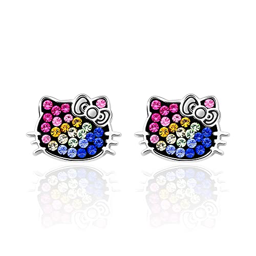 أقراط مرصعة بالكريستال بألوان قوس قزح من Hello Kitty - أقراط Hello Kitty - مجوهرات Hello Kitty - إكسسوارات Hello Kitty أقراط مرصعة بالكريستال بألوان قوس قزح من Hello Kitty - أقراط Hello Kitty - مجوهرات Hello Kitty - إكسسوارات Hello Kitty