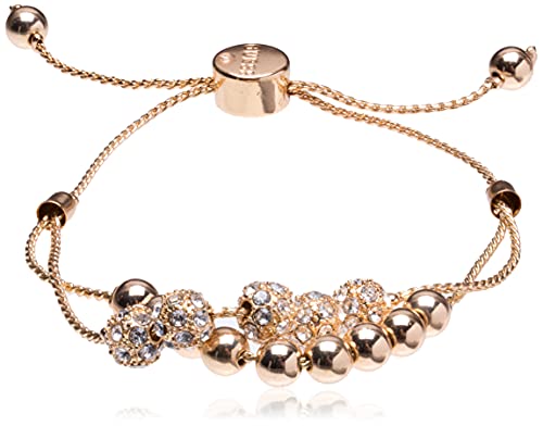 GUESS Womens خرزة مستديرة صف مزدوج وسوار فايربول المنزلق GUESS Womens خرزة مستديرة صف مزدوج وسوار فايربول المنزلق