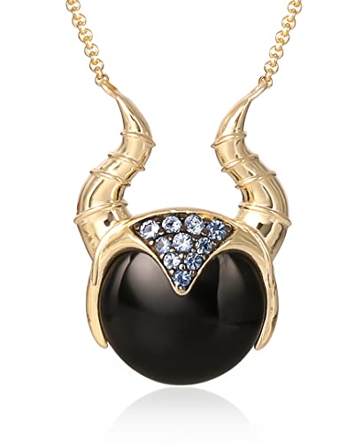 قلادة الأشرار من مجوهرات ديزني - Maleficent ، Ursula ، Evil Queen Designs ، مكعب زركونيا ، ذهبي على الفضة الإسترليني قلادة الأشرار من مجوهرات ديزني - Maleficent ، Ursula ، Evil Queen Designs ، مكعب زركونيا ، ذهبي على الفضة الإسترليني