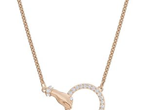 مجموعة مجوهرات Swarovski Symbolic Crystal Jewelry ، لمسة نهائية باللون الذهبي الوردي