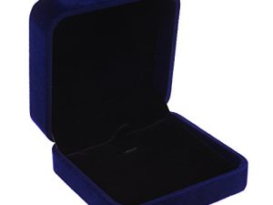 صندوق هدايا من Cosmos Velvet Necklace Gift Box Jewelry (لون أزرق غامق ملكي)