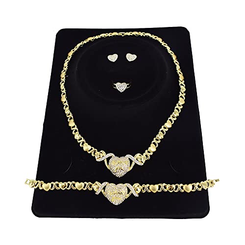 Giffor Jewellery Lady 14K Gold Filled Jewelry Sets for Women Bracelets Necklaces with Earrings Gift Giffor Jewellery Lady 14K Gold Filled Jewelry Sets for Women Bracelets Necklaces with Earrings Gift
